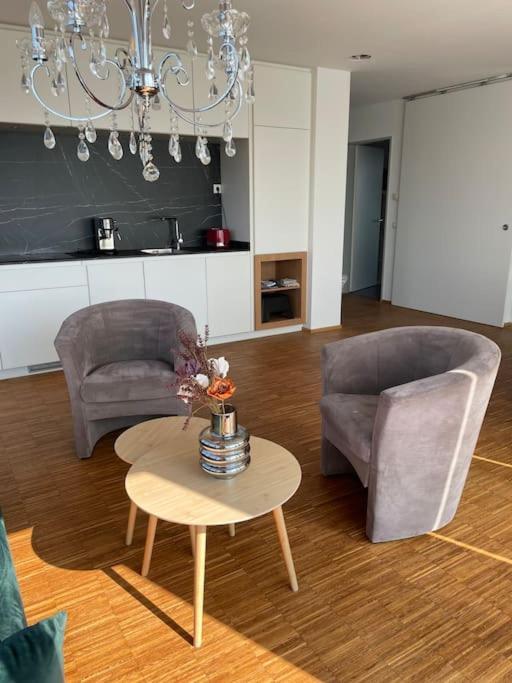 Penthouse-Wohnung Mit Flussblick Oldenburg Exterior foto