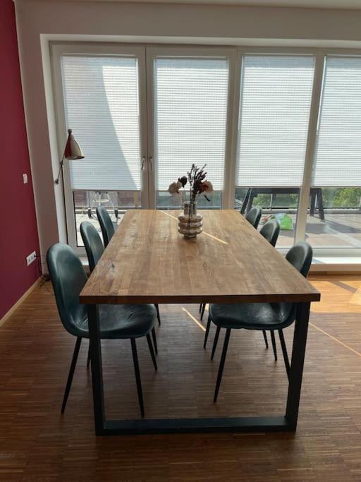 Penthouse-Wohnung Mit Flussblick Oldenburg Exterior foto