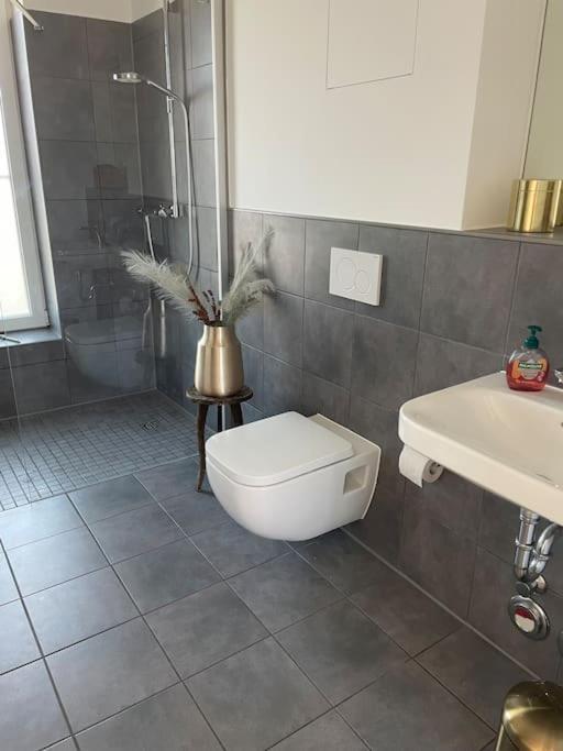 Penthouse-Wohnung Mit Flussblick Oldenburg Exterior foto